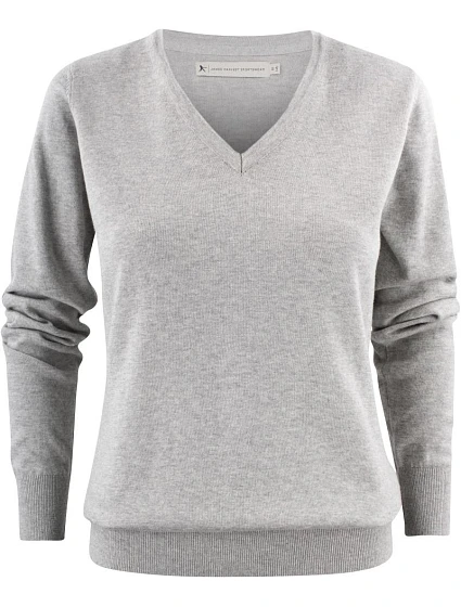 James Harvest Ashland V-Neck Women Dámsky sveter s výstrihom do V 62.2505 šedá melírovaná James Harvest Ashland V-Neck Women Dámsky sveter s výstrihom do V 62.2505 šedá melírovaná