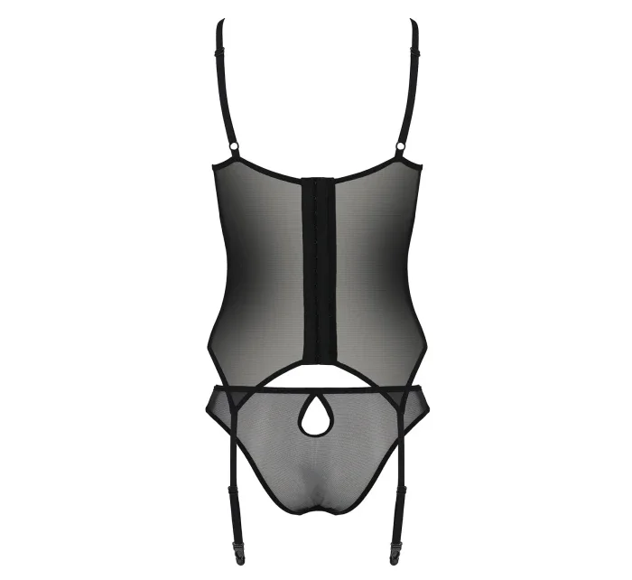 Passion model 18031302 corset kolor:black - festina