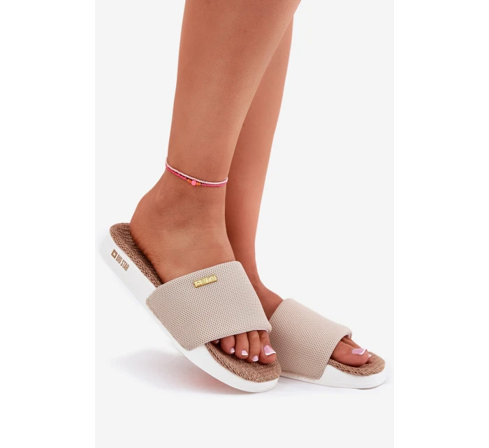 Klapki Damskie Big Star RR274A102 Beżowe