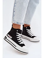 Dámské vysoké tenisky na platformě Černé model 22107450 - Boto