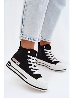 Dámské vysoké tenisky na platformě Černé model 22107450 - Boto