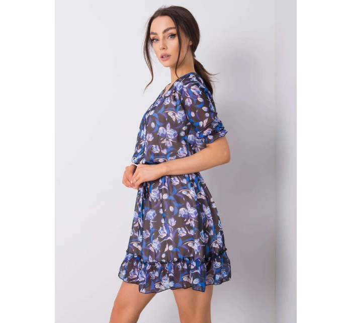 Šaty LK SK 507627.39 čierna a modrá