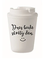 HRNEK DNES BUDE SKVĚLÝ DEN. - bílý termohrnek 300 ml HRNEK DNES BUDE SKVĚLÝ DEN. - bílý termohrnek 300 ml