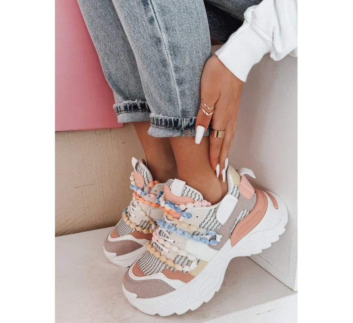 Dámské tenisky na vysoké platformě barevné Dstreet model 21985110 - FashionStreet