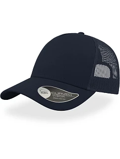 Atlantis Headwear Rapper Cotton 5-panelová truckerová čiapka „Rapper“ 33.8020 tmavomodrá/tmavomodrá
