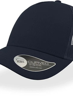 Atlantis Headwear Rapper Cotton 5-panelová truckerová čiapka „Rapper“ 33.8020 tmavomodrá/tmavomodrá