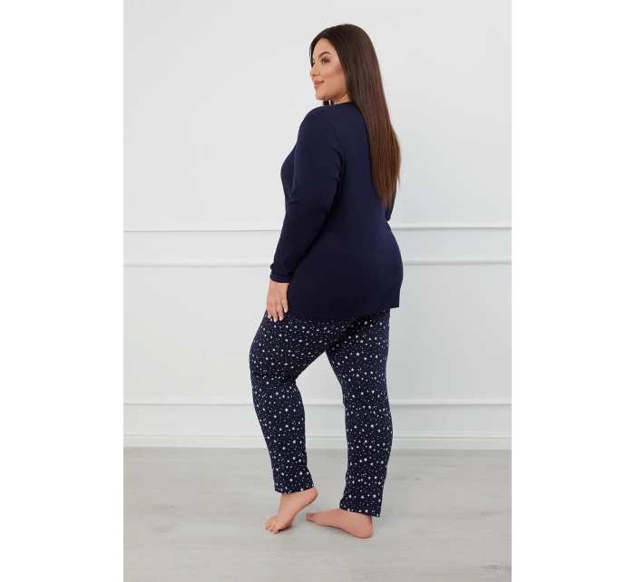 Talianska móda Libra long length sp. farba:navy blue/print Talianska móda Libra long length sp. farba:navy blue/print