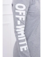 Šaty Off White grey model 18742187 - K-Fashion Šaty Off White grey model 18742187 - K-Fashion