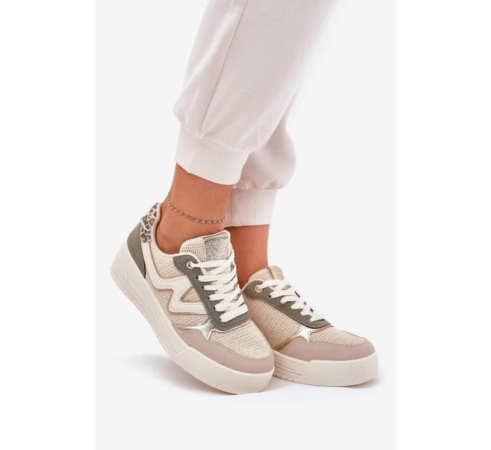 Dámské Sportovní Boty Na Platformě Leopardí Zelené model 21688942 - Boto