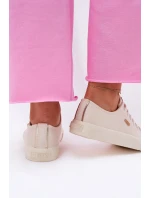 Materiałowe Trampki Damskie Big Star RR274768 Beżowe