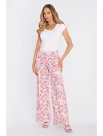 model 22040654 Široké kalhoty s potiskem a zapínáním na zip model 2 - Moe