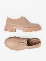 Pohodlné dámske hnedé topánky na platforme Pohodlné dámske hnedé topánky na platforme