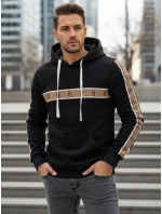 Pánska mikina s kapucňou čierna Dstreet BX5944