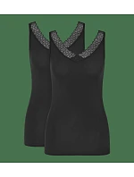 Feel of Modal Tank Top 2P - BLACK - TRIUMPH BLACK - TRIUMPH