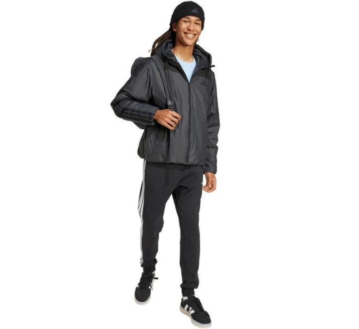 Adidas Essentials Climawarm 3 Stripes Zateplená bunda s kapucňou M KB8149 pánske Adidas Essentials Climawarm 3 Stripes Zateplená bunda s kapucňou M KB8149 pánske