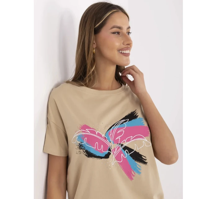 Tričko CLM TS 1019.79 camel