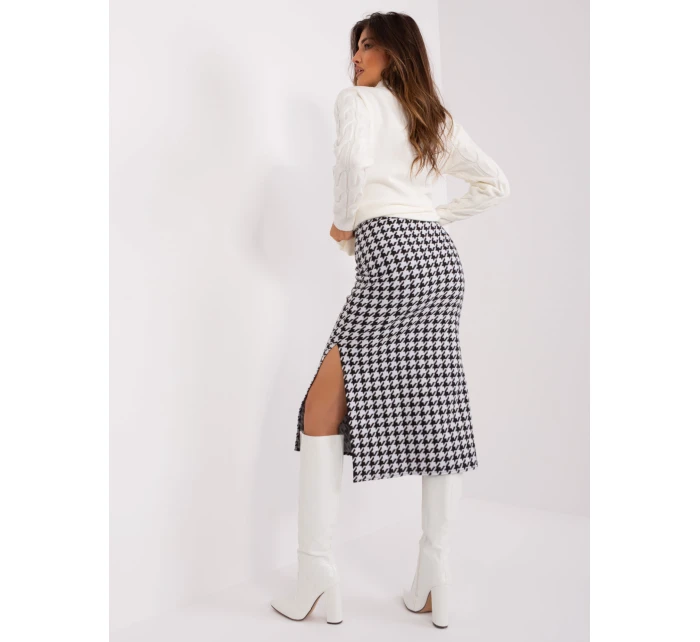 Sukňa LK SD 509400 1.09P biela a čierna
