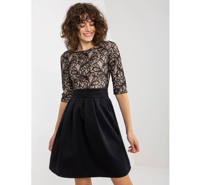 Dámske šaty LK SK 506589 3.05P čierna - FPrice