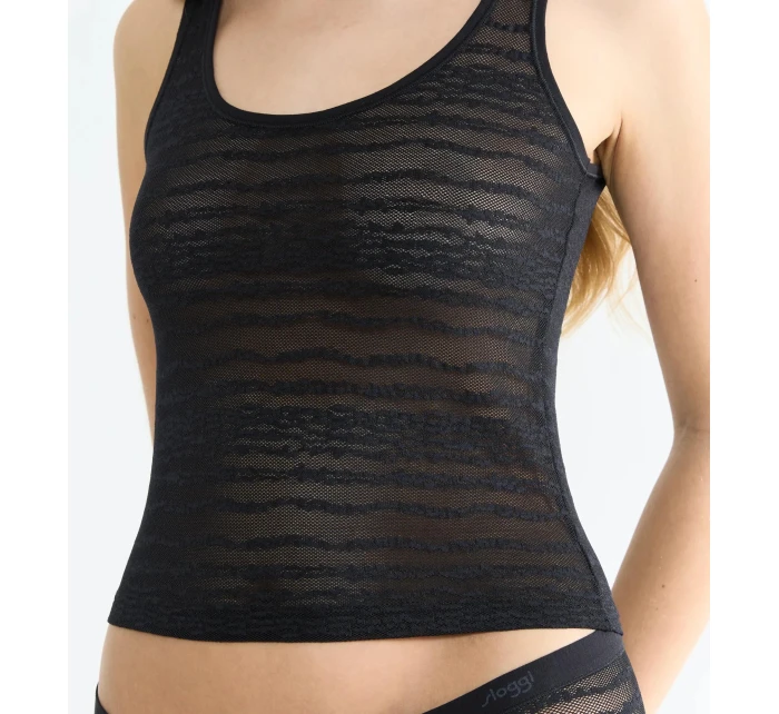 sloggi FREE Evolve Tank Top Lace - BLACK - SLOGGI BLACK - SLOGGI