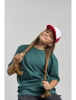 Kid 5 panelová Trucker kšiltovka white/red model 22450257 - Atlantis Headwear Kid 5 panelová Trucker kšiltovka white/red model 22450257 - Atlantis Headwear