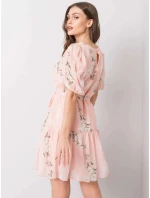 Dámské květované šaty LK SK model 21264587 Pudr růžová Lakerta - FPrice