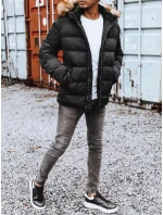 Pánska prešívaná zimná bunda čierna FashionStreet TX4160