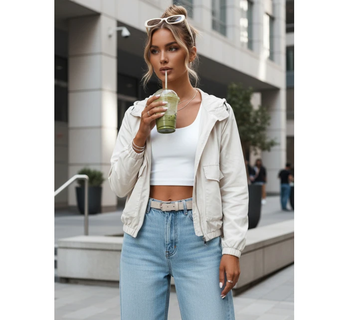 Dámská přechodná bunda béžová Dstreet model 21974788 - FashionStreet