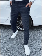 Pánske tmavomodré nohavice FashionStreet UX4391
