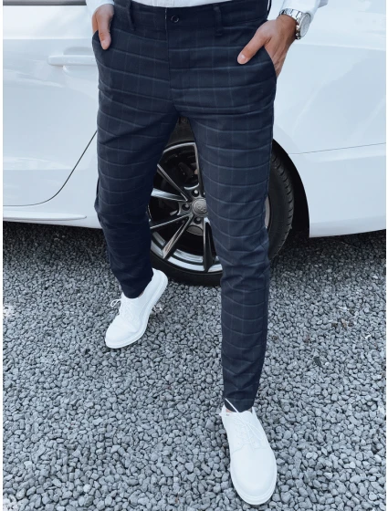 Pánske tmavomodré nohavice FashionStreet UX4391