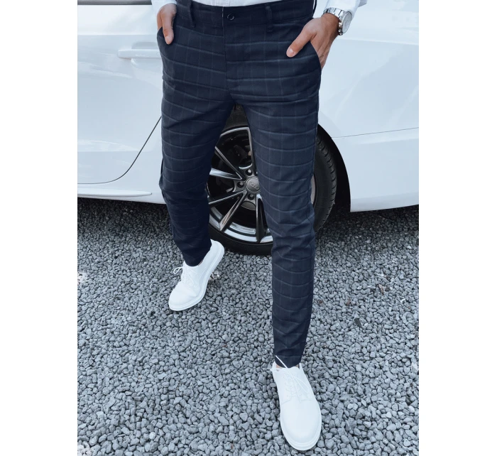 Pánske tmavomodré nohavice FashionStreet UX4391