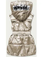 Béžová dámská oversize vesta model 17099458 - KAMADA