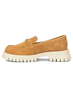 Dámske semišové kožené poltopánky lords camel Filippo DP7554