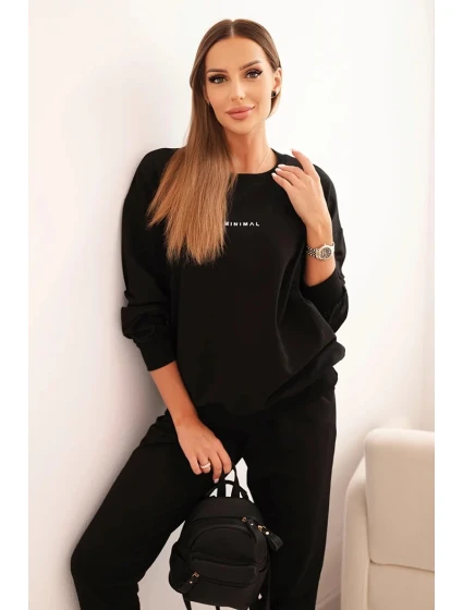 Dámska bavlnená súprava s potlačou Minimal black Dámska bavlnená súprava s potlačou Minimal black