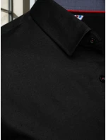 Pánská elegantní hladká černá košile SLIM FIT Dstreet model 21981604 - FashionStreet