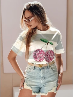 Dámské džínové šortky se zirkony A STAR modré Dstreet model 21987647 - FashionStreet