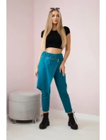 Punto Milano Zimné nohavice s ozdobným zipsom navy Punto Milano Zimné nohavice s ozdobným zipsom navy