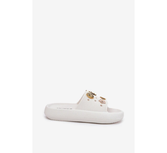 Dámské Pěnové Pantofle S  Bílé model 21697203 - VINCEZA
