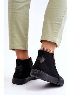 Dámské vysoké tenisky Big Star Fabric Černé