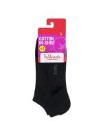 Dámské krátké ponožky 2 páry COTTON IN-SHOE SOCKS 2x - BELLINDA - černá