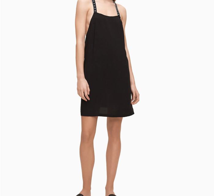 Plážové šaty KW0KW01010-BEH čierna - Calvin Klein