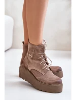 Topánky so širokou podrážkou model 201171 Vykročte štýlovo