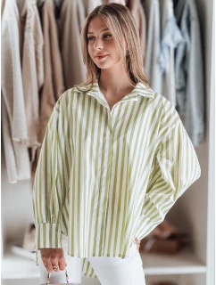 Dámské tričko oversize s prodlouženým zadním dílem v pruzích Dstreet model 21986139 - FashionStreet