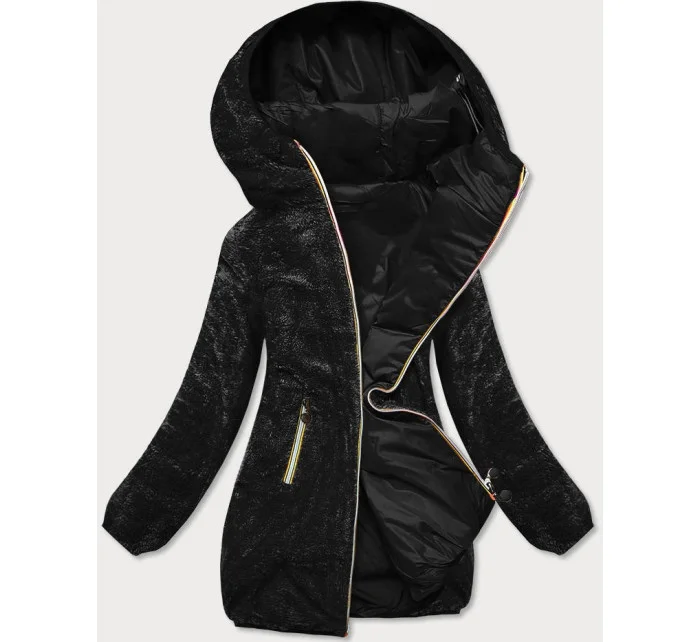 Oboustranná černá dámská bunda model 20844722 - Z-DESIGN Oboustranná černá dámská bunda model 20844722 - Z-DESIGN