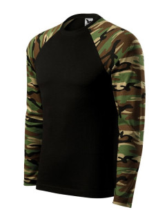 Pánska košeľa Rimeck Camouflage LS M MLI-16633 maskáčová hnedá košeľa