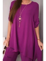 Súprava blúzka + nohavice s príveskom baklažánu