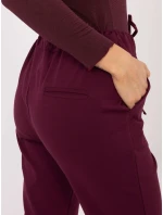 Spodnie IT SP model 21791053 bordowy - FPrice Spodnie IT SP model 21791053 bordowy - FPrice