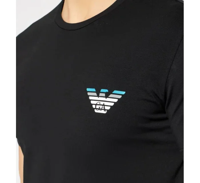 Pánske tričko krátky rukáv - 110853 2R525 00020 - čierne - Emporio Armani