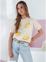 Dámský oversize svetr s  beige model 21988924 - Dstreet