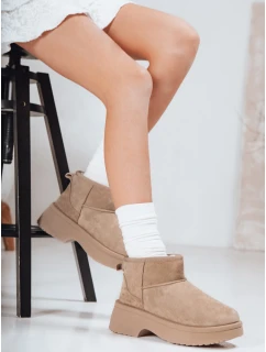 Dámske snežnice s hrubou podrážkou béžové FashionStreet ZY1289