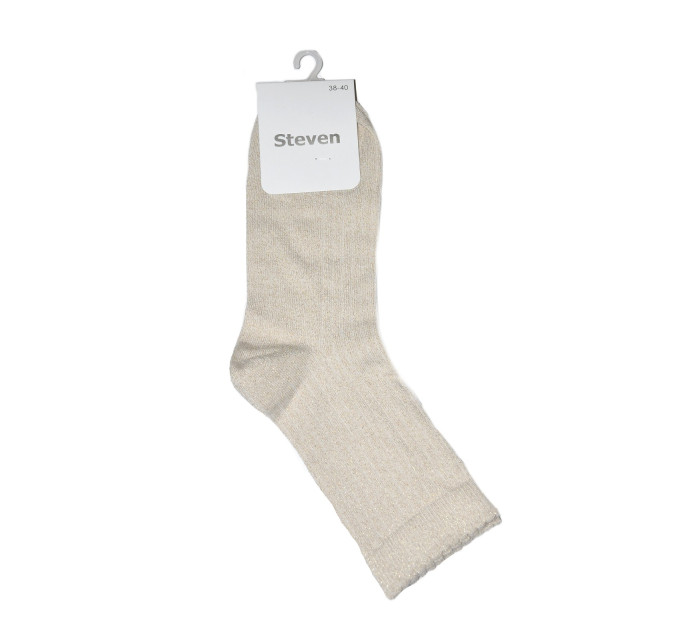 Dámske ponožky Steven art.099 rebrovanie, lurex 35-40
